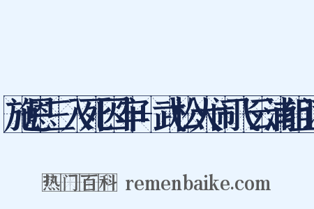 施恩三入死囚牢+武松大闹飞云浦组词是什么意思的图片